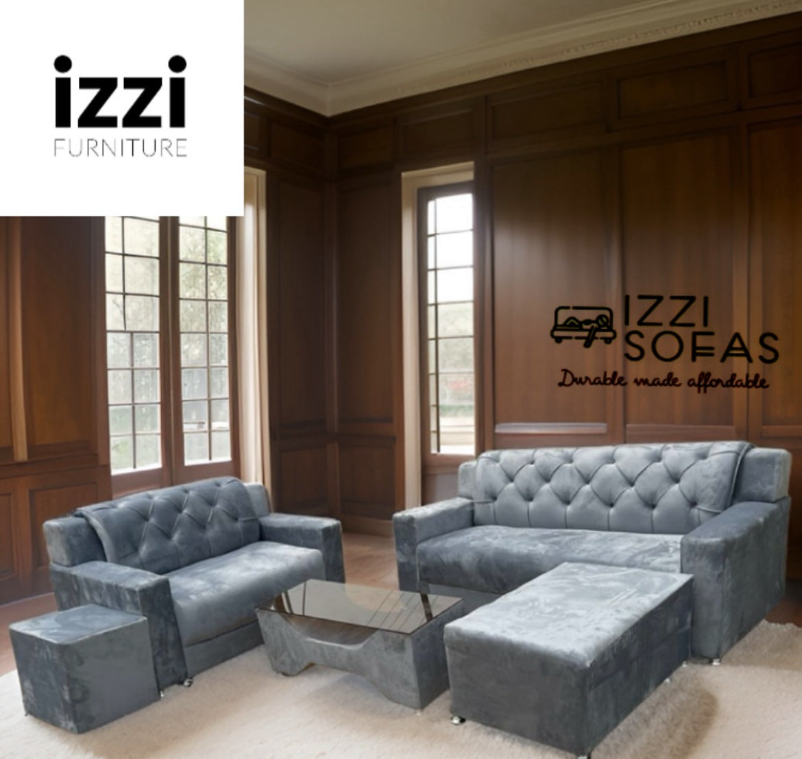 Luxe Ash fabric 3in1 and 2in1 set