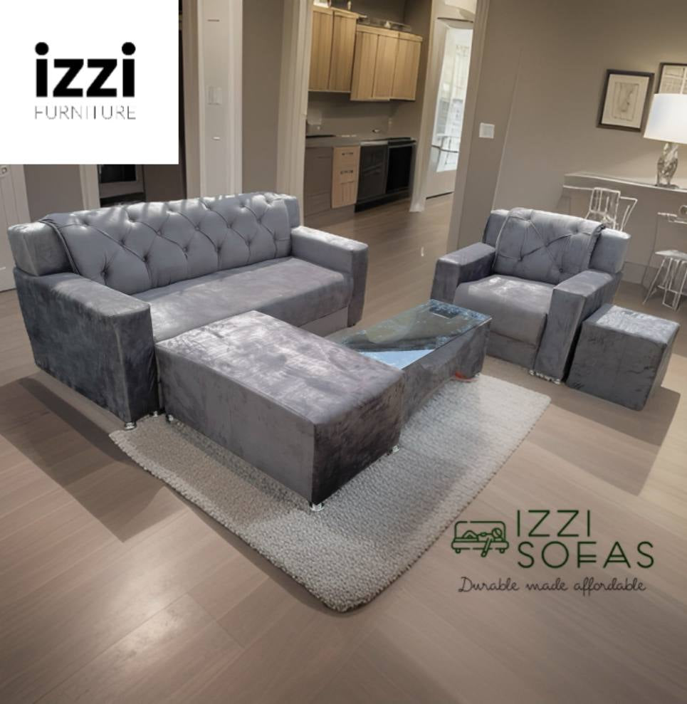Luxe 3in1 single ash velvet fabric set