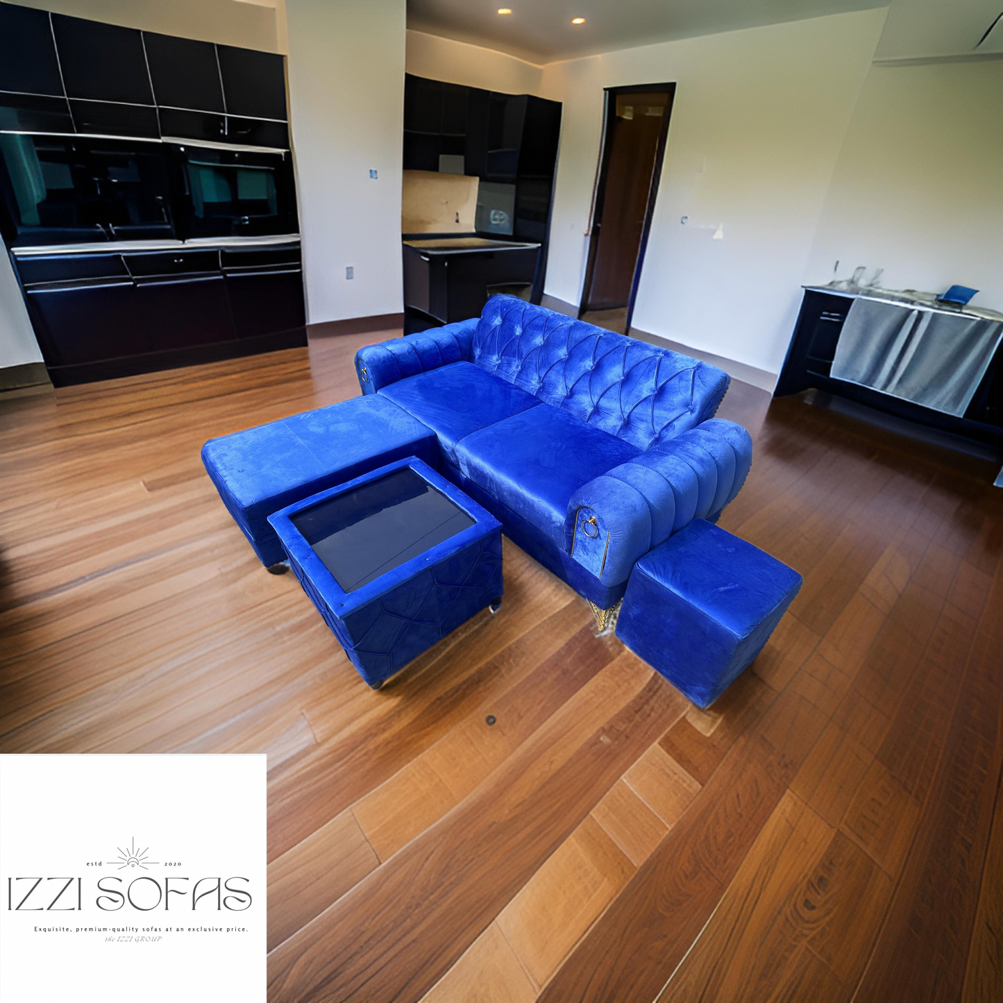 BLUE MONARCH VELVET 3IN1 SET